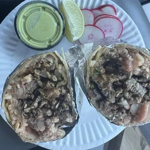 Carne asada burrito