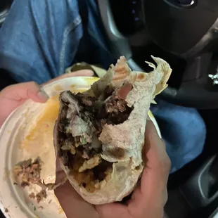 Carne asada burrito