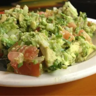 Amazing guacamole, totally beats my avocado salsa.