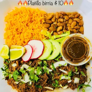 a plate of mexican food