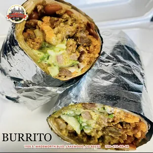 burrito wrapped in foil