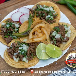a plate of mexican food