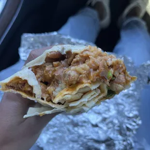 Al pastor burrito