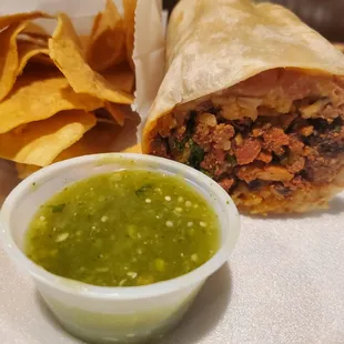 Al pastor burrito