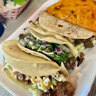 Tripas Tacos Quesabirria Asada Taco Cabeza Taco