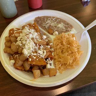 Beef Enchilada platter