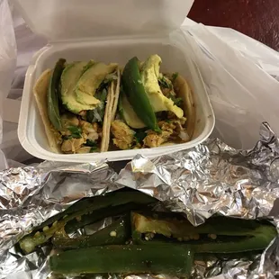 the inside of a takeout box