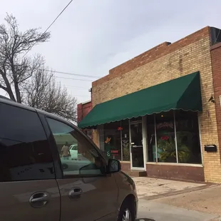 the outside of the building