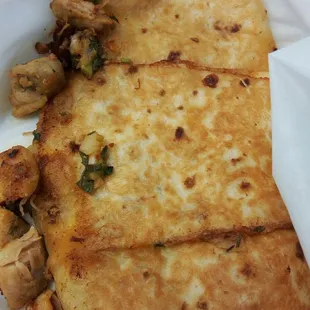 Chicken Quesadilla (to go).
