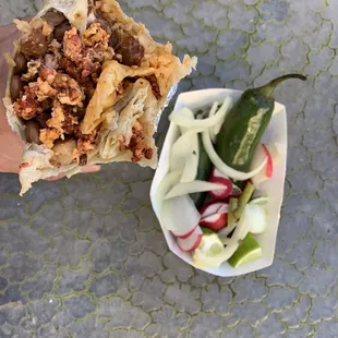 Chorizo Breakfast Burrito.