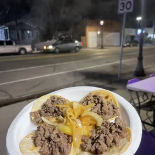 This is the preparation of each taco.. customize to your liking..