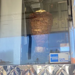 Al pastor on the spit