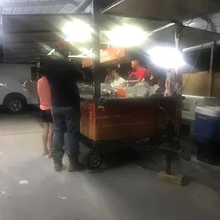 Saturday night taco run