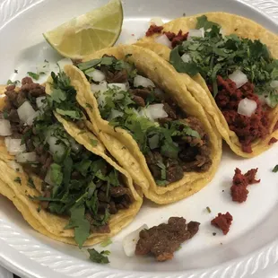 Fajita taco and churros