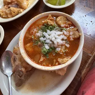 This is the medium bowl of Menudo