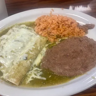 5. Enchiladas Verdes Plate