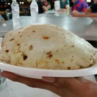 Big ass barbacoa burrito. It think it weighed a pound.