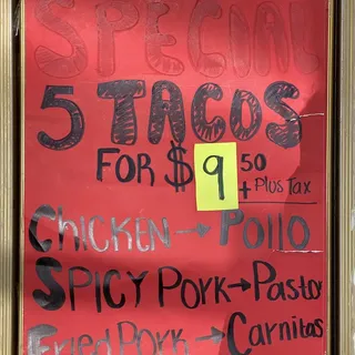 Tacos Special