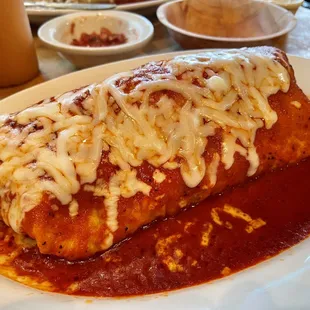 Carne Asada Burrito Wet Red
