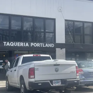 outside