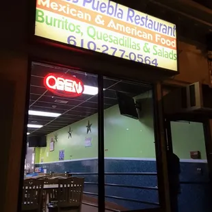 the outside of the restaurant