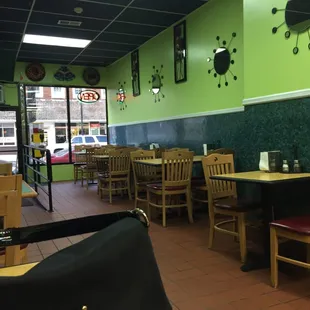 the interior of a taqueria