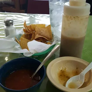 Ask for the green sauce it has a nice kick to it.