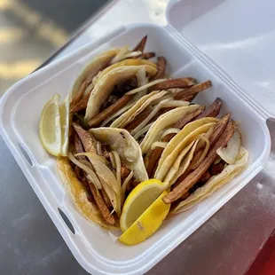 Beef taco with potatoes!