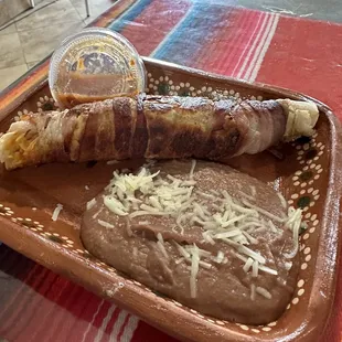 a plate of food on a table