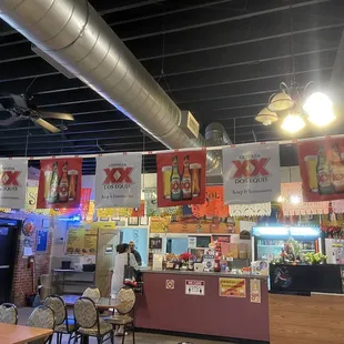 the interior of a restaurant