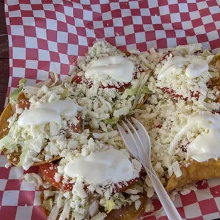 tostadas without meat
