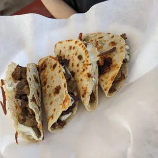 wheat quesadilla with fajita