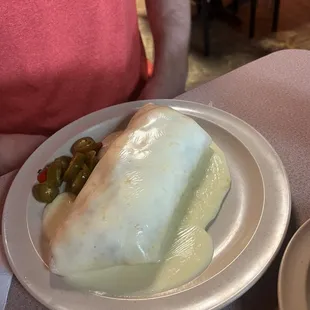 Burrito con Queso Derretido