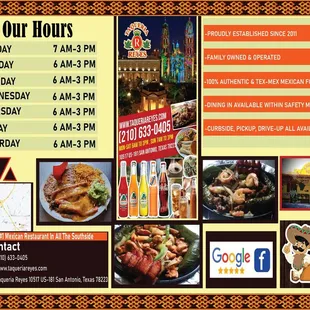 a variety of food items