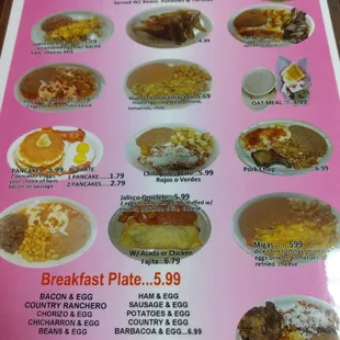 Breakfast Menu