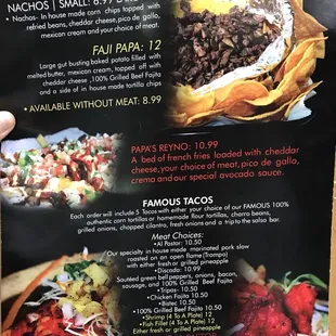 Awesome menu