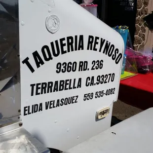 a sign for the taqueria reynosa