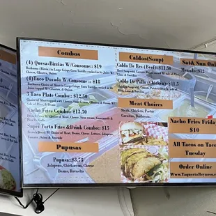 Menu as of 6/14/2022