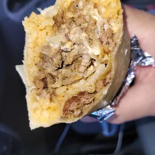 Asada burrito really good!