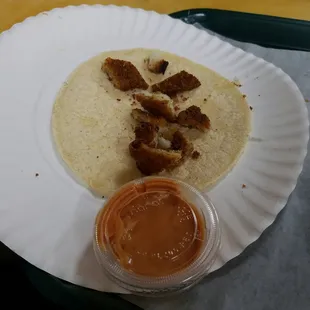 What the hell is that!? Fish taco for $2.50.
