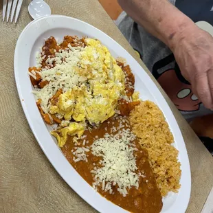 Chilaquiles plate