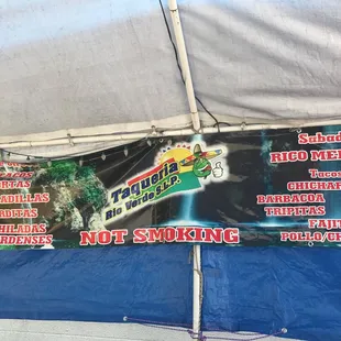 a banner for a mexican restaurant