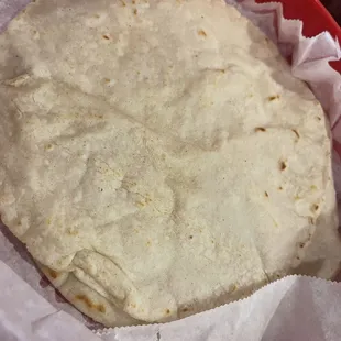 Homemade tortilla
