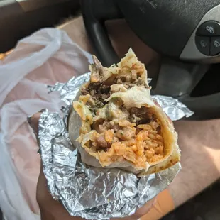 Carne asada burrito