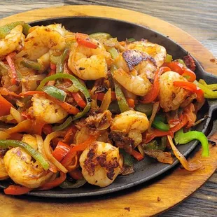 The Shrimp Jajita Platter. Look at the amount of shrimp there are.