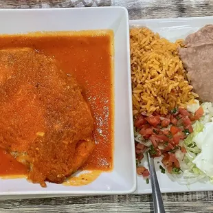Chile relleno. Tasty. Generous size.