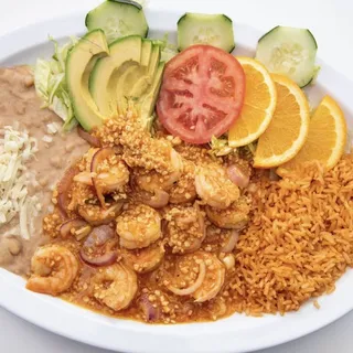 Camarones Al Mojo De Ajo
