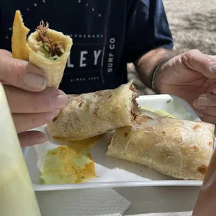 ALL BEEF BURRITO (No beans in w/Beef) &amp; 1 is a MEAL ‼  NO ROLLED TACOS, but lots of others choices on MENU