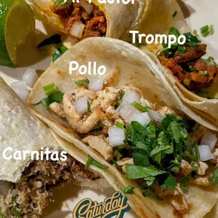 A sampling of tacos!