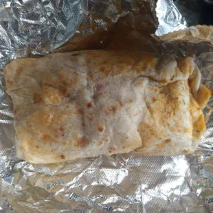 Chorizo breakfast burrito
